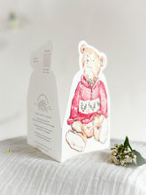 Load image into Gallery viewer, Festive Ted - die cut card