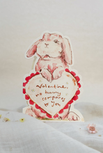 Load image into Gallery viewer, Valentine bunny - shaped card