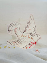 Load image into Gallery viewer, New baby dove - shaped card