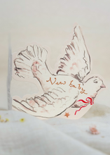 Load image into Gallery viewer, New baby dove - shaped card