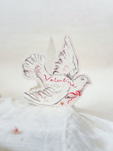 Load image into Gallery viewer, Valentine dove - shaped card