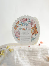 Load image into Gallery viewer, Birthday blossom- circular embossed card