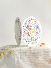 Load image into Gallery viewer, Birthday folk hand - circular embossed card