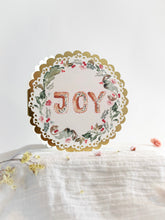 Load image into Gallery viewer, Joy - gold foiled Christmas card