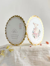 Load image into Gallery viewer, Happy lamb - gold foiled Christmas card
