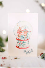 Load image into Gallery viewer, Snow globe card