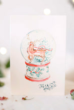 Load image into Gallery viewer, Snow globe card