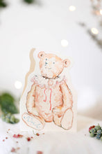 Load image into Gallery viewer, Teddy toes - die cut card
