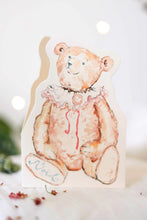 Load image into Gallery viewer, Teddy toes - die cut card