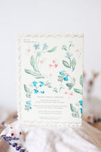 Load image into Gallery viewer, New home florals - scalloped edge card
