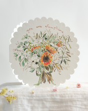 Load image into Gallery viewer, You are sunshine - circular embossed card
