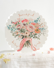 Load image into Gallery viewer, Beautiful baby - circular embossed card
