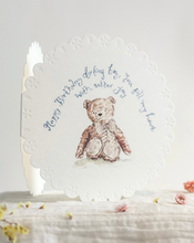 Load image into Gallery viewer, Darling boy birthday - circular embossed card
