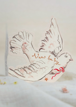 Load image into Gallery viewer, New baby dove - shaped card
