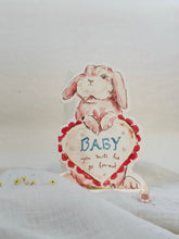 Load image into Gallery viewer, Baby bunny - shaped card
