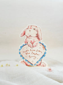 Easter bunny - shaped card