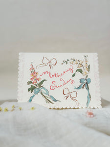 Mothering Sunday  - scalloped edge card