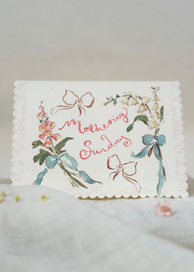 Mothering Sunday  - scalloped edge card