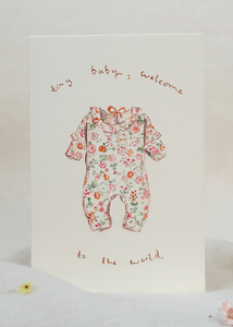 Tiny baby - new baby card