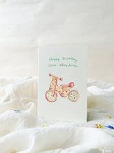 Load image into Gallery viewer, Happy Birthday trike - birthday card
