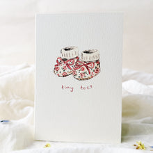 Load image into Gallery viewer, Tiny toes - new baby card
