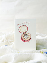 Load image into Gallery viewer, She said yes  - engagement card
