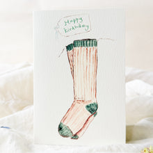 Load image into Gallery viewer, Happy birthday socks - birthday card
