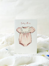 Load image into Gallery viewer, Baby girl romper - new baby card
