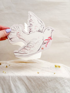 Dreamy dove - shaped card