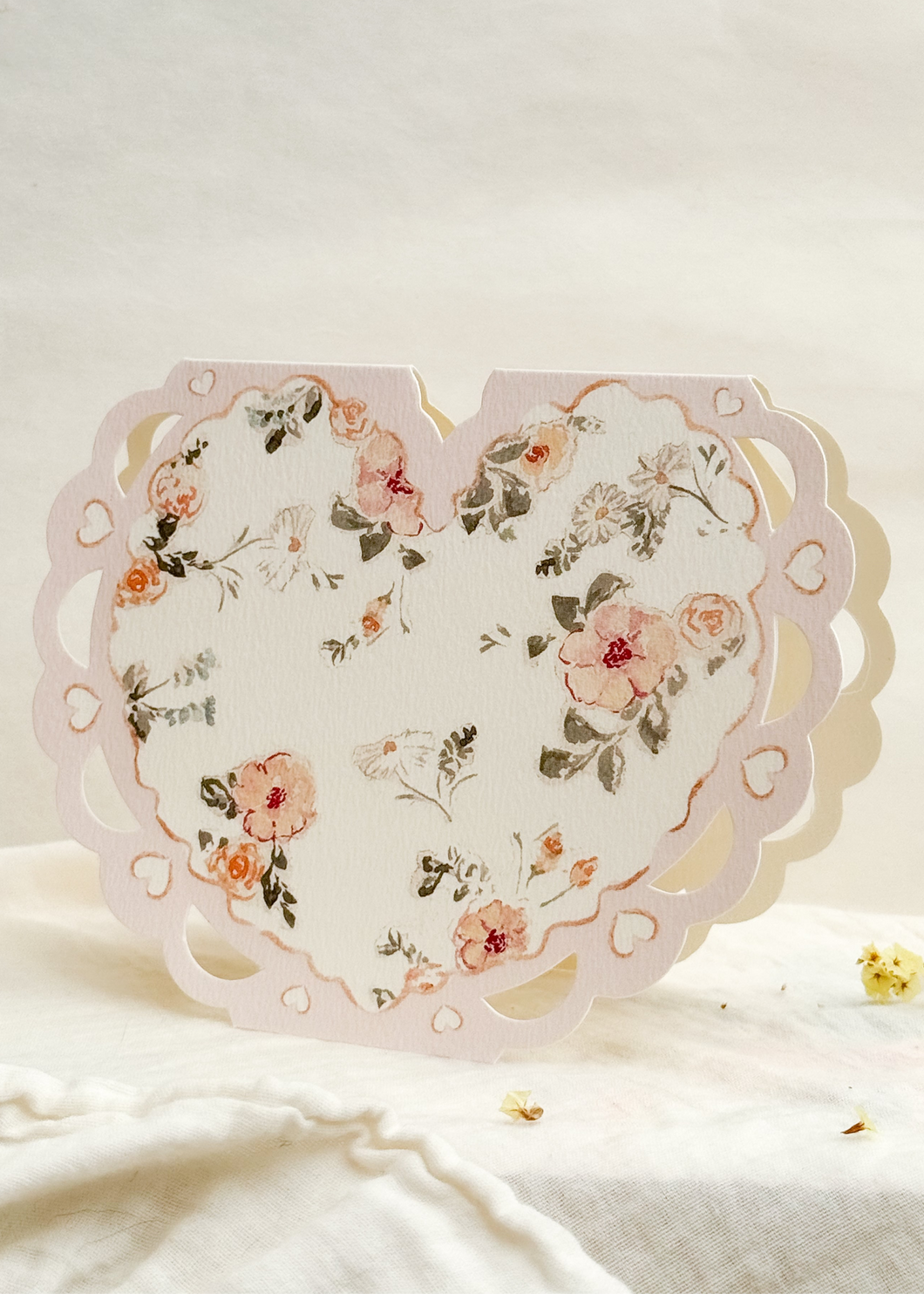 Floral - heart card