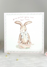 Load image into Gallery viewer, Care hare - get well soon card
