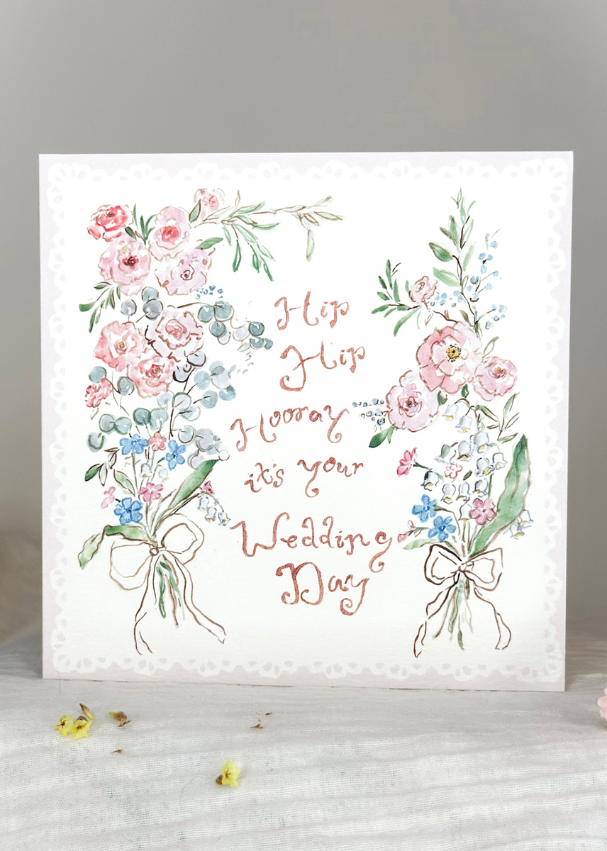 Hip Hip Hooray - Wedding card – Sophie Amelia Creates