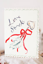 Load image into Gallery viewer, Love struck - scalloped edge card

