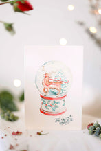 Load image into Gallery viewer, Snow globe card
