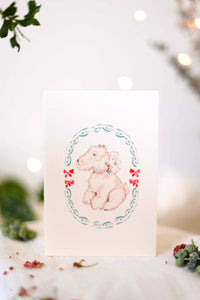 Toy terrier Christmas card