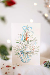 Potted tree Christmas card
