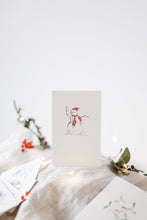 Load image into Gallery viewer, Snowman Christmas card
