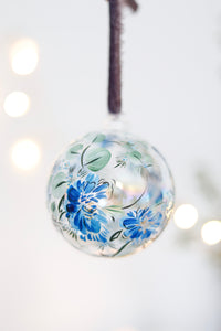 Bauble Blooms - China Blue (round)