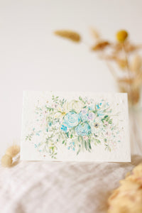 Rossetti blue (plantable seeded card)