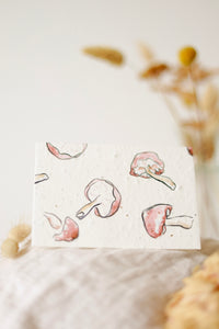 Mushroom medley (plantable seeded card)