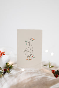 Goosey gander Christmas card