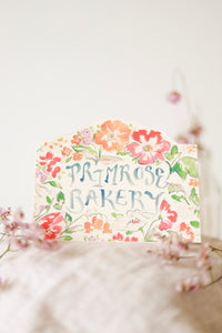 Primrose bakery hand-cut card