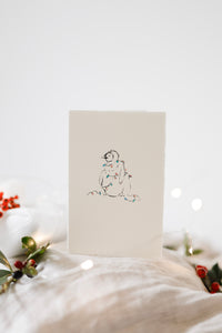Penguin Christmas card