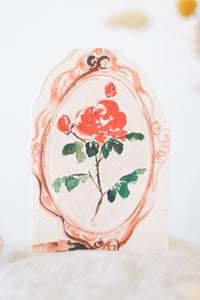 Enchanted Rose hand-cut card