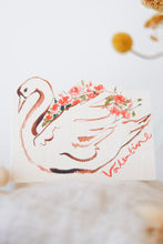 Load image into Gallery viewer, Swan Lake hand-cut card

