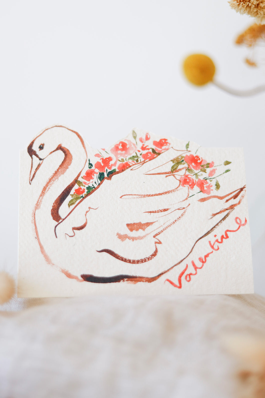 Swan Lake hand-cut card
