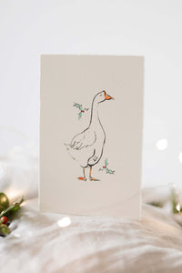 Goosey gander Christmas card
