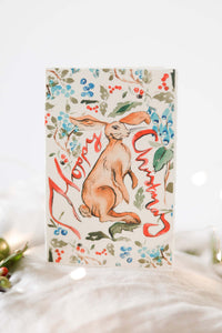 Hoppy Christmas card