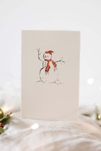 Load image into Gallery viewer, Snowman Christmas card
